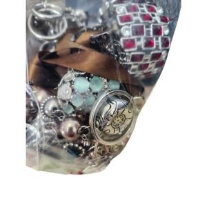 Silvertone craft jewelry broken diy upcycle 24oz brooches
